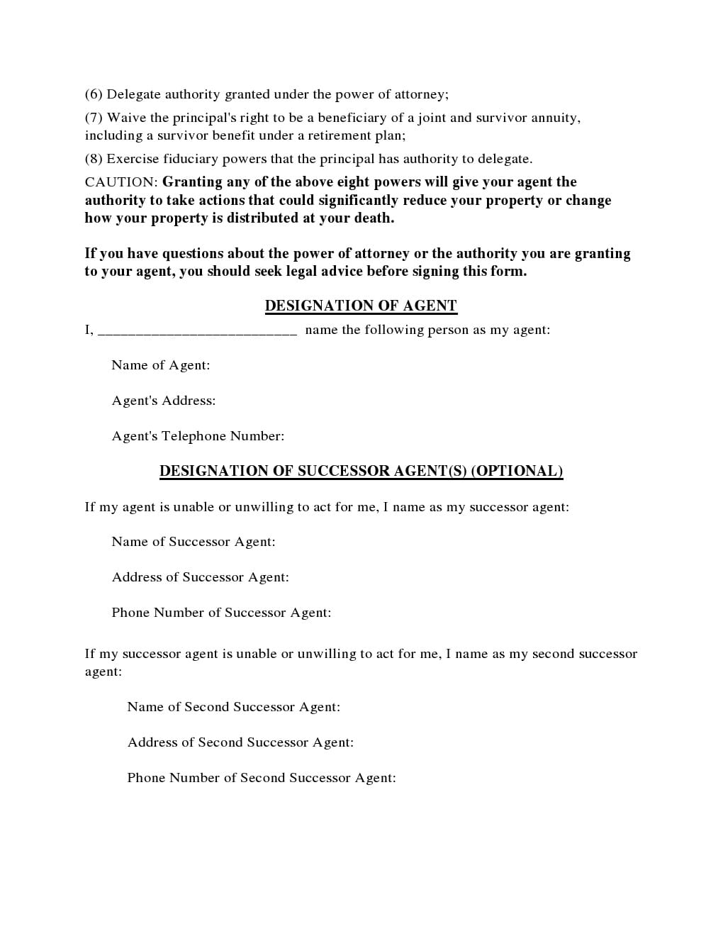 Power Of Attorney Form Sars Fillable Special Power Of Attorney Form California 0442